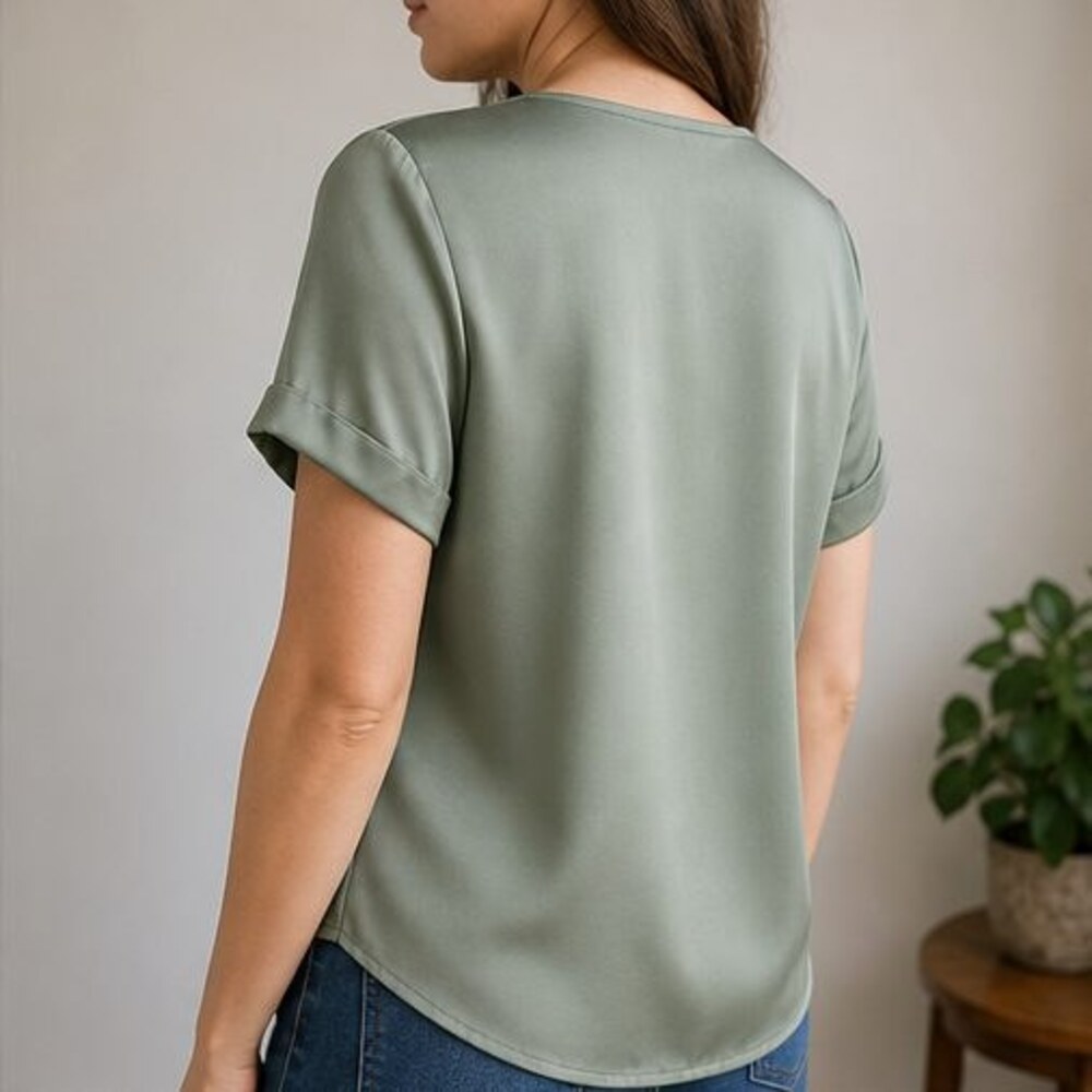 Sage Ruffle Blouse - Picture 3 of 6